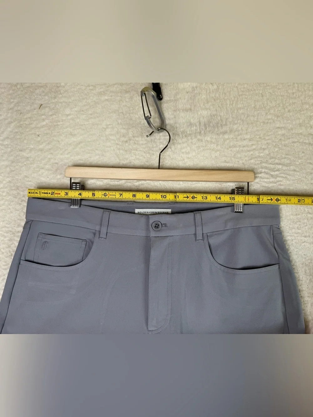 Holderness & Bourne The McDaniel Pant Golf Chino Pants Gray Men's Size 36x30.5